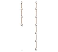 Swarovski Pendientes Asimétricos Constella para Mujer, con Cristales Swarovski, en Baño Tono Oro Rosa, Colección Constella