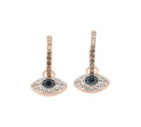 Swarovski Pendientes Symbolica Ojo azul cian / oro / transparente Talla única