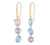 Swarovski Pendientes azul real / oro / verde / lila One Size EUR