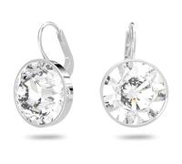 Swarovski Pendientes Bella Mini, Talla redonda, Blancos, Baño de rodio
