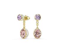 Swarovski Pendientes Chroma, Tallas mixtas, Multicolores, Baño tono oro