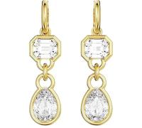 Swarovski Pendientes colgantes Dextera corte mixto blancos chapado en oro