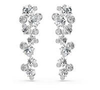 Swarovski Pendientes Constella, Tallas mixtas, Blancos, Baño de rodio