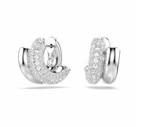 Swarovski Pendientes de aro Dextera Talla redonda Mini Blancos Baño de rodio