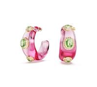 Swarovski Pendientes de aro Dulcis, varios colores, chapados en oro