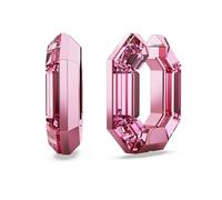 Swarovski Pendientes de aro Lucent, Forma octagonal, Pequeños, Rosas