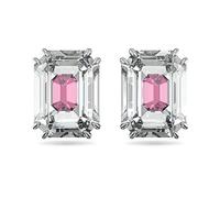 Swarovski Pendientes Chroma, Rosa, Baño de rodio