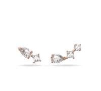 Swarovski Pendientes Attract para Mujer, Pendientes Asimétricos, Baño Tono Oro Rosa, Cristales Blancos, Colección Attract de Swarovski