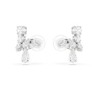 Swarovski Pendientes de clip Matrix, Tallas mixtas, Blancos, Baño de rodio