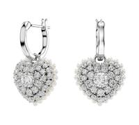 Swarovski - Pendientes de Gota en Forma de Corazón Idyllia Blanco Rodiado 5684384 - Accessories - Mujer - Gris - ONE SIZE -