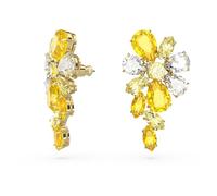 Swarovski Pendientes Gema para mujer, con Cristales Amarillo, Baño Tono Oro, Colección Gema de Swarovski