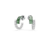 Swarovski Pendientes 'Matrix' verde / transparente One Size verde / transparente