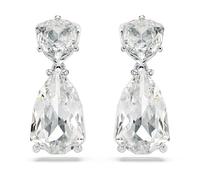 Swarovski Pendientes Mesmera, Cristales Blancos de Tallas mixtas, Baño de rodio