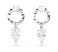 Swarovski Pendientes Mesmera, Tallas mixtas, Blancos, Baño de rodio