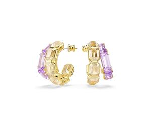 Swarovski Pendientes 'Millenia' marrón claro / oro / lila One Size marrón claro / oro / lila