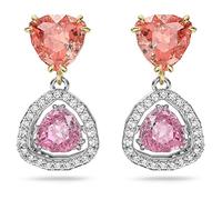 Swarovski Pendientes Millenia para Mujer, Baño en Rodio y Tono Oro, Cristales Multicolores, Colección Millenia de Swarovski