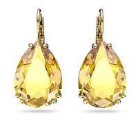 Swarovski Pendientes Millenia para Mujer, con Baño en Tono Oro, Cristal Amarillo, Colección Millenia de Swarovski