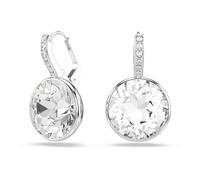 Swarovski Pendientes Millenia, Talla redonda, Blancos, Baño de rodio