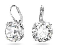 Swarovski Pendientes Millenia, Talla redonda, Blancos, Baño de rodio