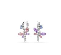Swarovski Pendientes ópalo / lila / rojo pastel / plata One Size EUR