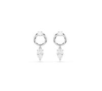 Swarovski Pendientes Mesmera, Tallas mixtas, Blancos, Baño de rodio