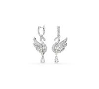 Swarovski Pendientes 'Swan' plata One Size plata