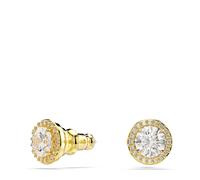Pendientes de botón Una Angelic, Talla redonda, Tono dorado, Baño tono oro