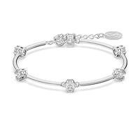 Swarovski Pulsera Constella, Ajustable en Cristal Blanco y Baño de Rodio, de la Colección Constella