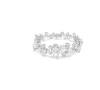 Swarovski Pulsera suave de Constella, blanco, Rhodium brillante