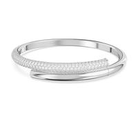 Swarovski Pulsera de mujer Dextera blanca chapada en rodio 5674981, 18.5 cm, Cristal