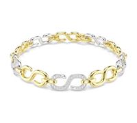 Swarovski Pulsera Dextera, corte redondo, blanco, mezcla de acabados, M, Cristal, Sin piedra preciosa