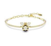 Swarovski Pulsera Idyllia, Tallas mixtas, Abeja, Multicolor, Baño tono oro
