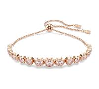 Swarovski Pulsera Imber, Cortes redondeados mixtos, Rosa, Chapado en oro rosa