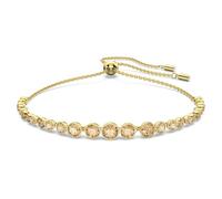Swarovski Brazalete Imber Emily, cortes redondos mixtos, tono dorado, chapado en tonos dorados