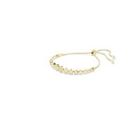 Swarovski Pulsera Tennis Imber, Degradado de Cristales Transparentes de Talla Redonda, Cadena Flexible con Cierre Deslizante, Baño en Tono Oro, Colección Imber