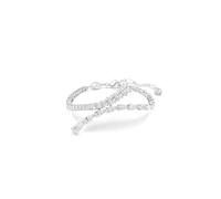 Swarovski Pulsera Matrix, Tallas mixtas, Blanca, Baño de rodio