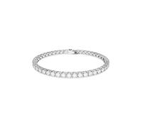 Pulsera Matrix Tennis, Talla redonda, Blanca, Baño de rodio L