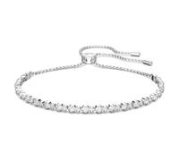 Swarovski Pulsera Subtle Trilogía para Mujer, Con Baño de Rodio, Cristales Blancos, Colección Swarovski Subtle