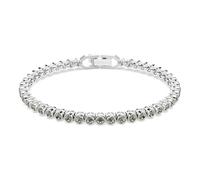 Swarovski Pulsera Tennis Imber, Delicado Strand de Cristales Negros Engastados en Bisel, Elegante Pulsera Ajustable de la Colección Imber, Baño en rodio, Gris