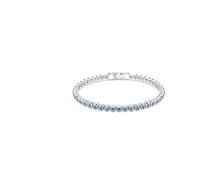 Swarovski Pulsera Tennis Imber Emily, Talla redonda, Azul, Baño de rodio