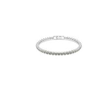 Swarovski Pulsera Tennis Imber Emily, Talla redonda, Negra, Baño de rodio