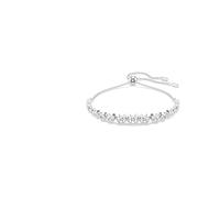 Swarovski Pulsera Tennis Imber, Tallas redondas combinadas, Blanca, Baño de rodio