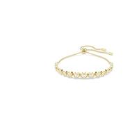 Swarovski Pulsera Tennis Imber, Tallas redondas combinadas, Blanca, Baño tono oro