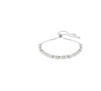 Swarovski Pulsera Matrix, Crystal Pearl, Talla redonda, Blanca, Baño de rodio