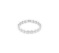 Swarovski Pulsera Una, Talla redonda, Blanca, Baño de rodio
