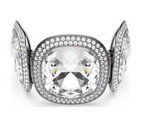Swarovski Pulsera Una Angelic, corte Cushion, blanco, chapado en rutenio