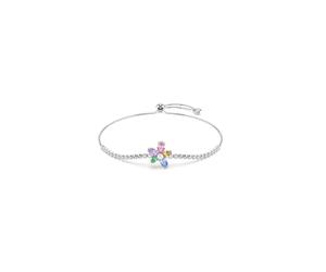 Swarovski Pulsera verde / lila / rosa / plata One Size EUR