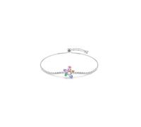 Swarovski Pulsera verde / lila / rosa / plata One Size verde / lila / rosa / plata