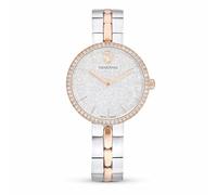 Swarovski Reloj Cosmopolitan, Fabricado en Suiza, Brazalete de Metal, Tono Plateado, Combinación de Acabados metálicos