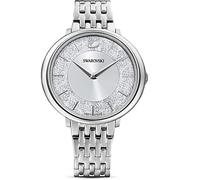 Swarovski Reloj Crystalline Chic, Brazalete de metal, Tono plateado, Acero inoxidable
